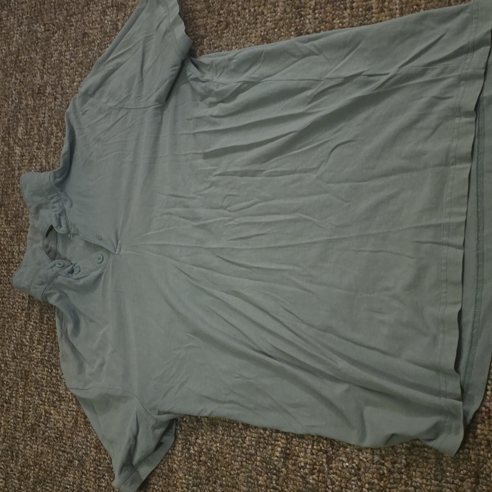 H&M Grass Green Polo Shirt Classic Style